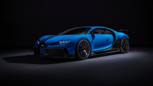 Bugatti Chiron Pur Sport, Sports cars, Hypercars, Black background, 4K wallpaper