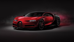 Bugatti Chiron Sport, Dark background, Hypercars, Sports cars, 4K wallpaper