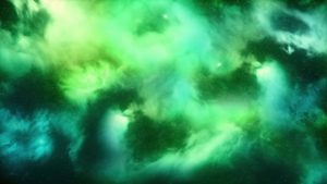 Starry sky, Green aesthetic, Clouds, Deep space, Galaxy, Celestial, Cosmos, Astronomy, Outer space, Glowing Stars, Cosmic dust, 4K wallpaper