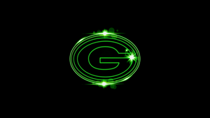 Green Bay Packers, Black background, Logo, NFL team, American football team, 4K wallpaper