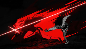 Ken Takakura, Momo (Dandadan), Dandadan, Dark red, Dark background, 4K wallpaper