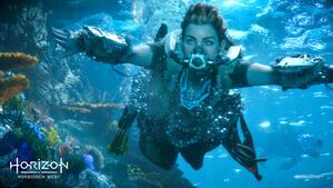 Horizon Forbidden West, Underwater, Aloy, PlayStation 4, PlayStation 5, Gameplay, 4K wallpaper