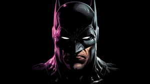 Batman, Superhero, AMOLED, Black background, DC Superheroes, 4K wallpaper