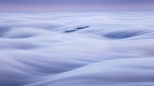 Clouds, Scenic, Above clouds, Morning, 4K wallpaper