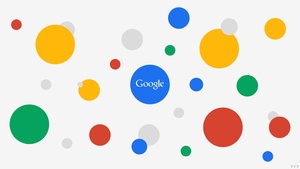 Google, Circles, Multicolor, Colorful, White background, 4K wallpaper