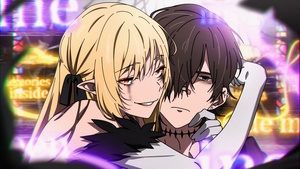 Anime couple, 4K wallpaper