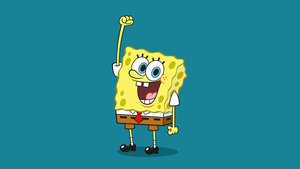 SpongeBob, Cartoon, SpongeBob smiley face, 4K wallpaper
