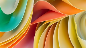 Colorful abstract, 3D Render, Abstract art, Colorful background, Warm, Gradient Abstract, 4K wallpaper