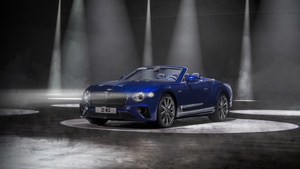 Bentley Continental GT Speed Convertible, 2021, Dark background, 4K wallpaper