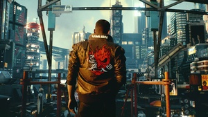 Samurai jacket, Ultrawide, Cyberpunk 2077, V (Cyberpunk), Dystopian, 4K wallpaper