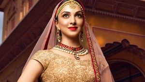 Kiara Advani, Traditional, Bollywood actress, Bride, Beautiful actress, Indian actress, 4K wallpaper