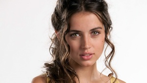 Ana de Armas, Cuban actress, White background, Beautiful actress, 4K wallpaper