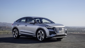 Audi Q4 Sportback 50 e-tron S line, 2021, 4K wallpaper