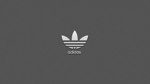Adidas, Logo, Monochrome background, 4K wallpaper