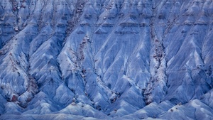 OS X Mavericks, Death Valley, Snow mountains, Stock, 4K wallpaper
