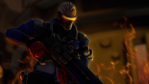 Soldier 76, Artwork, Overwatch, 4K wallpaper