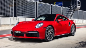 Porsche 911 Turbo, Red cars, 2021, 4K wallpaper