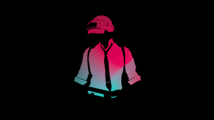 PUBG, AMOLED, PlayerUnknowns Battlegrounds, Black background, Minimalist, 4K wallpaper