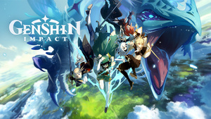Genshin Impact, Aether, Jean, Paimon, Venti, PC Games, PlayStation 4, Nintendo Switch, iOS, Android, 4K wallpaper