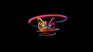 Colorful Owl, Low poly, Artwork, AMOLED, Black background, Neon, 4K wallpaper
