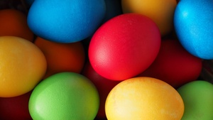 Easter eggs, Colorful eggs, Easter Decoration, Happy Easter, Multicolor, 4K wallpaper