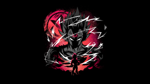 Vegeta, AMOLED, Dragon Ball Super, Black background, 4K wallpaper