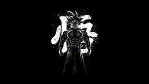 Dragon Ball Z, AMOLED, Minimalist, Black background, 4K wallpaper