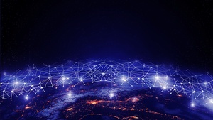 Earth, Night time, Network, Dark background, Patterns, Stars, Galaxy, Dark aesthetic, 4K wallpaper