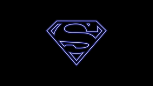 Superman, Logo, DC Superheroes, AMOLED, Simple, 4K wallpaper