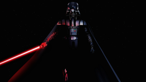Darth Vader, Black background, Star Wars, Lightsaber, AMOLED, 4K wallpaper