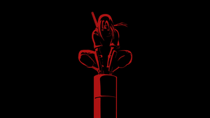 Itachi Uchiha, Black background, Samurai, Ninja, Naruto, AMOLED, Simple, 4K wallpaper