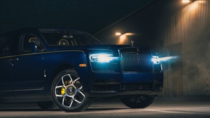 Rolls-Royce Cullinan Black Badge, Night, 2021, 4K wallpaper