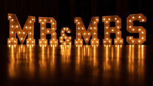 Signage, Reflection, Lights, Black background, Letters, 4K wallpaper