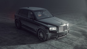 Rolls-Royce Cullinan Black Badge, SPOFEC, Black cars, 2021, 4K wallpaper