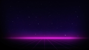 Outrun, Neon, Dark background, Purple, 4K wallpaper