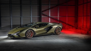 Lamborghini Sián FKP 37, Luxury sports car, 2021, 4K wallpaper