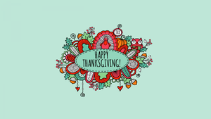 November, Happy Thanksgiving, Illustration, 4K wallpaper
