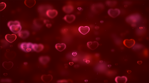 Red hearts, Bokeh, Red background, Blurred, Digital Art, Heart shape, Valentines Day, February, Dark red, 4K wallpaper