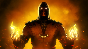 Scorpion, Fire, Mortal Kombat, Doom, Vengeance, 4K wallpaper