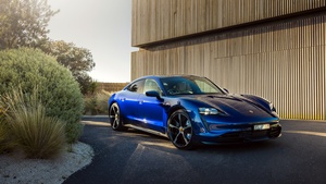 Porsche Taycan Turbo, Performance car, 2021, 4K wallpaper