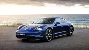 Porsche Taycan Turbo, 2021, 4K wallpaper