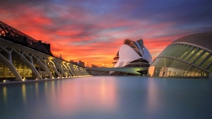 City of Arts and Sciences, Science Museum, Modern architecture, Valencia, Spain, 4K wallpaper