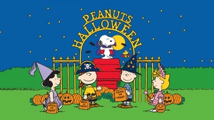 Peanuts, Trick or treat, Halloween background, Halloween pumpkins, Cartoon, Friends, Snoopy, 4K wallpaper