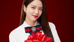 Rose (Blackpink), K-Pop singers, Red background, 4K wallpaper