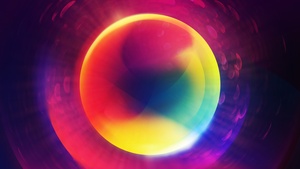 Gradient Abstract, Circular, Digital composition, Purple background, Sphere, 4K wallpaper