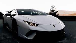 Lamborghini Huracan, Evening, Dark, 4K wallpaper