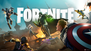 Fortnite, Marvel Superheroes, Doctor Doom, War Machine, Captain America, Black Panther, 4K wallpaper