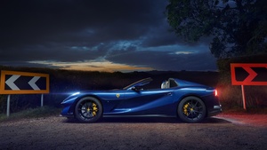 Ferrari 812 GTS, Night, 4K wallpaper