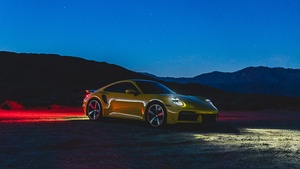 Porsche 911 Turbo, Night, 2021, 4K wallpaper