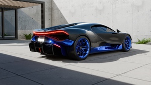 Blue, Bugatti Tourbillon, Futuristic, CGI, 4K wallpaper